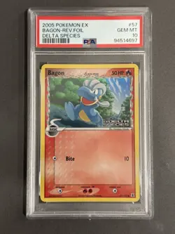2005 POKEMON EX DELTA SPECIES REVERSE HOLO BAGON PSA 10 - Image 1