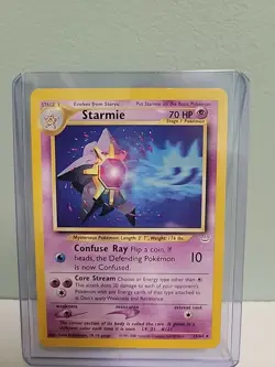 Pokemon TCG Starmie 25/64 Neo Revelation Unlimited Rare LP - Image 1