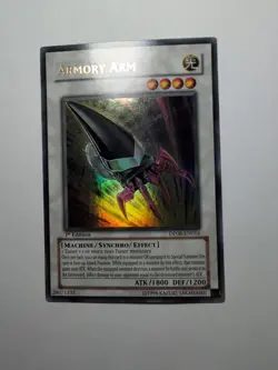 Yu-Gi-Oh Armory Arm DP08-EN016 1st Edition Ultra Rare LP Condition - Image 1