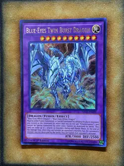Yugioh Blue-Eyes Twin Burst Dragon SHVI-EN099 Secret Rare 1st Ed NM - Image 1