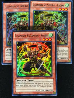 Yugioh Legendary Six Samurai Kageki SDWA-EN018 1st Super x3 (LP) - Image 1