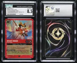 2024 Disney Lorcana - P2 Promos Foil Mickey Mouse Pirate Captain #18/P2 CGC 8.5 - Image 3