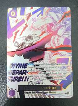 Divine Departure Alt Art Card OP13-076 One Piece Carrying on His Will NM-M - Image 1