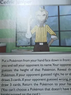 MP Cedric Juniper 110/113 - Legendary Treasures - Uncommon - Pokemon Card TCG - Image 4