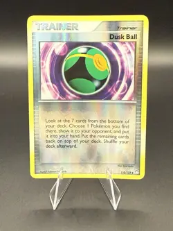 Dusk Ball Reverse Holo 110/123 Mysterious Treasures Pokemon Card - MP - Image 1