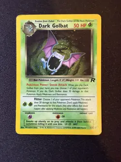 Dark Golbat Holo Rare Team Rocket 7/82 - WOTC 1999 - Vintage Pokemon Card - MP - Image 1