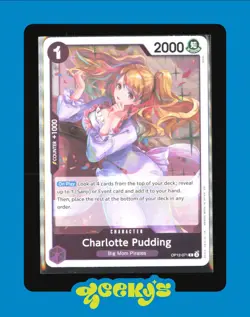 One Piece CCG Charlotte Pudding Legacy Of The Master R Foil Card OP12-071 - Image 1