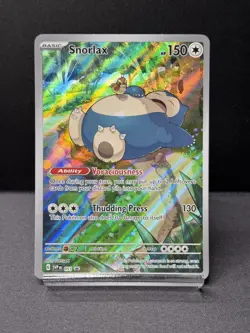 Pokemon Snorlax 051 Scarlet & Violet 151 Black Star Promo Card - Image 1