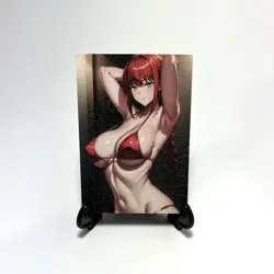 Chainsaw Man Makima Sexy Anime Waifu Girl Doujin Lewd Goddess Story ACG Art Card - Image 2