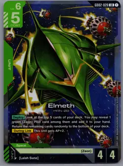 Elmeth LR - GD02-020 - Dual Impact Gundam TCG Card Game - Image 1