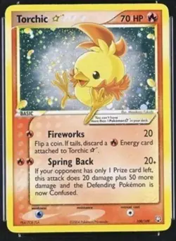 Torchic Star 108/109 Team Rocket Returns Ultra Rare Holo Pokemon TCG Card - Image 1
