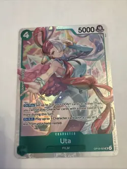 Uta OP13-023 Foil Super Rare Carrying On His Will One Piece Card Game - Image 1