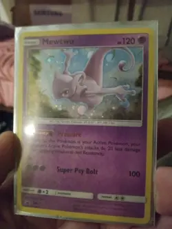 Pokemon 2017 Black Star Promo SM77 Mewtwo Holo Card - Image 1