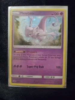 Pokemon 2017 Black Star Promo SM77 Mewtwo Holo Card - Image 2