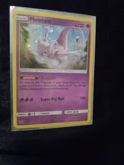 Pokemon 2017 Black Star Promo SM77 Mewtwo Holo Card - Image 3