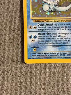 Pokemon TCG Vaporeon Jungle Holo Rare Card 12/64 LP Condition - Image 5