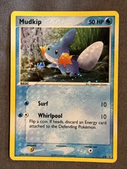 Pokemon TCG: Mudkip 018 (2004) Holo Black Star Promo Card - Image 1