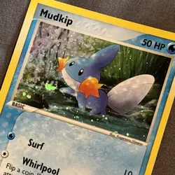 Pokemon TCG: Mudkip 018 (2004) Holo Black Star Promo Card - Image 2