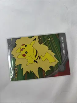 2000 Pokemon Topps Heroes And Villains Topps Card Blue Label #25 Pikachu Holo - Image 4