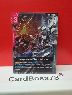 Improved Technique Gundam Card Game . Steel Requiem Rare . GD03-109 - Image 1