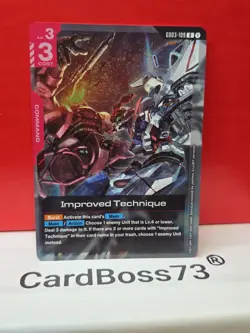Improved Technique Gundam Card Game . Steel Requiem Rare . GD03-109 - Image 2