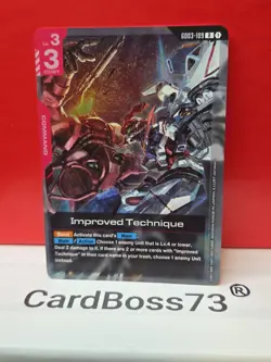 Improved Technique Gundam Card Game . Steel Requiem Rare . GD03-109 - Image 3