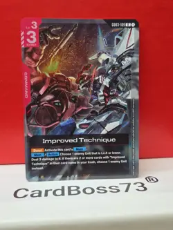 Improved Technique Gundam Card Game . Steel Requiem Rare . GD03-109 - Image 4