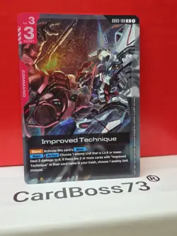 Improved Technique Gundam Card Game . Steel Requiem Rare . GD03-109 - Image 5