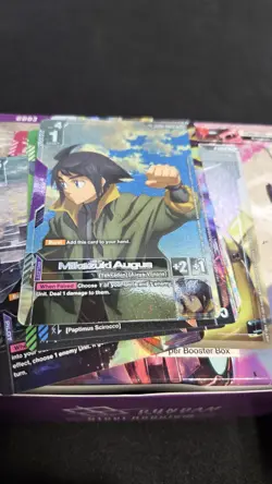 Gundam Card Game Mikazuki Augus ST05-010 Nm/Mint C+ SP Rare - Image 1