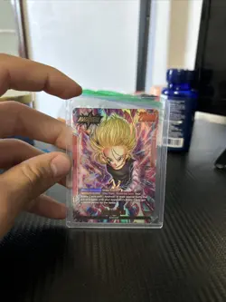 Android 18 FB06-001 Leader Alternate Art Dragon Ball Card Rivals Clash - Image 3