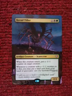 Dread Tiller #20 MTG Lorwyn Eclipsed Commander Hand Painted Extended Altered Art - Image 2