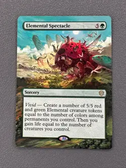 Elemental Spectacle MTG Lorwyn Eclipsed Commander Hand Painted Full Altered Art - Image 1