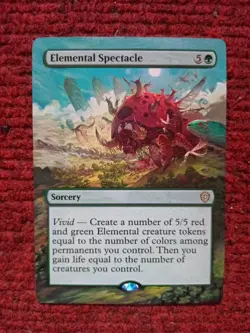 Elemental Spectacle MTG Lorwyn Eclipsed Commander Hand Painted Full Altered Art - Image 2