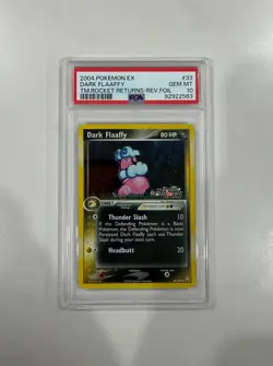 2004 POKEMON EX DARK FLAAFFY TEAM ROCKET RETURNS REVERSE HOLO PSA 10 - Image 1