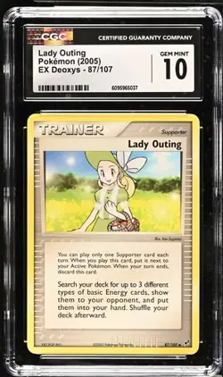 Pokemon Lady Outing 2005 EX Deoxys 87/107 CGC 10 - Image 1