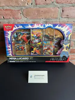 SEALED Pokemon TCG Mega Lucario ex Premium Figure Collection Box !SAME-DAY SHIP! - Image 2
