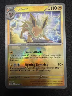 2025 Pokemon Prismatic Evolutions Jolteon (Master Ball Pattern) 029/131 Rare SV: - Image 1