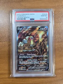 2023 POKEMON SWORD & SHIELD CROWN ZENITH #GG36 FULL ART/ENTEI V PSA 10 - Image 1