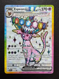 Espeon EX + Umbreon EX SVP 175 176 Pokemon Prismatic Evolutions Promo #3 - Image 3