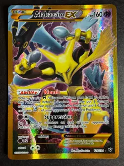 Alakazam Gold Secret Full Art EX 125/124 Pokemon XY Fates Collide Near Mint - Image 1