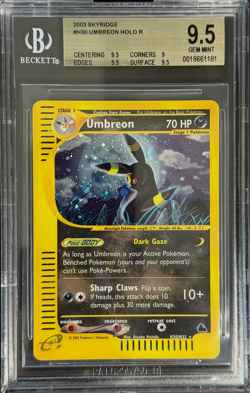 2003 Pokemon Skyridge Umbreon HOLO R BGS 9.5 POP 62!!! - Image 4