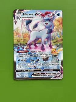 Glaceon VMAX (Alternate Art Secret) 209/203 NM Evolving Skies Pokemon TCG - Image 1