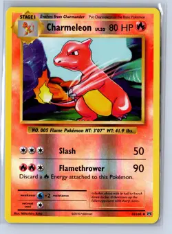Pokemon tcg: XY - Evolutions Charmeleon #10/108 Uncommon,Reverse Holo,NM .p2a - Image 1