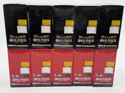 Lot (10) One Piece Carrying/will Four Emprs OP-09 OP-13 JPN Booster Box Sealed - Image 3