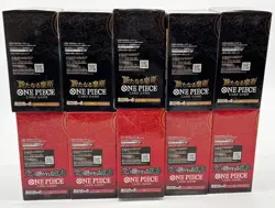 Lot (10) One Piece Carrying/will Four Emprs OP-09 OP-13 JPN Booster Box Sealed - Image 4