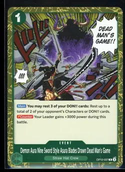 Demon Aura Nine Sword Style Asura One Piece OP12 Legacy Of the Master Rare #037 - Image 1
