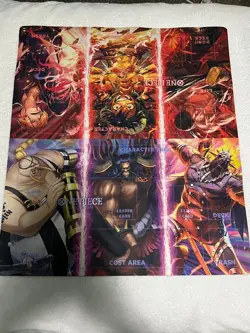 One Piece Straw Hat and Beast Pirates Official Promo 2-Player Playmat - Image 1