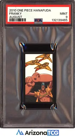 One Piece 2010 Franky August One Piece Hanafuda PSA 9 - Image 1
