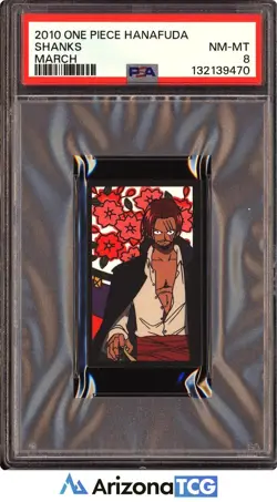 One Piece 2010 Shanks March One Piece Hanafuda PSA 8 - Image 1
