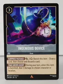 Ingenious Device - Rare - Whispers in the Well - LORCANA - 201/204 - NM - G - Image 1